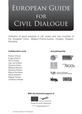 European Guide Civil Dialogue