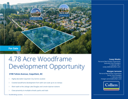 4.78 Acre Woodframe Development Opportunity