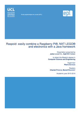 Easily Combine a Raspberry Pi®, NXT LEGO® and Electronics with a Java Framework