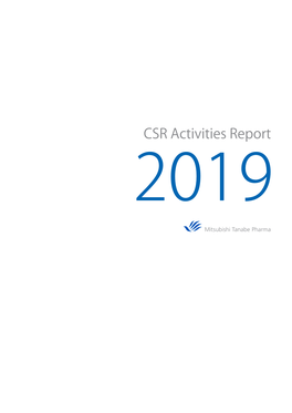 CSR Activities Report 2019 CSR Activities Report 2019