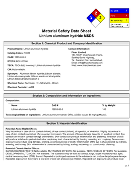 2 3 2 Material Safety Data Sheet