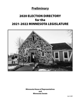 ELECTION DIRECTORY for the 2021-2022 MINNESOTA LEGISLATURE