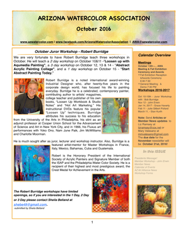 AWA OCT 2016 Newsletter