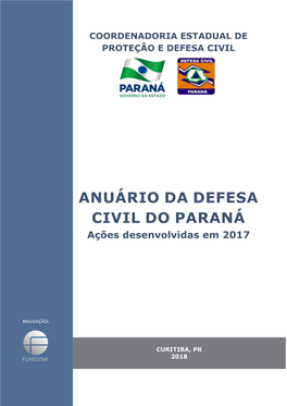 Anuário Da Defesa Civil Do Paraná 2017