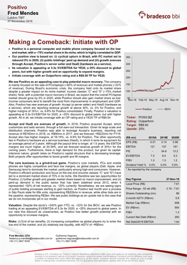 Making a Comeback: Initiate with OP