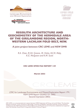 Report Series Mineral Resources New South Wales