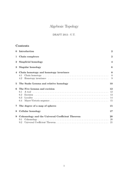 Algebraic Topology