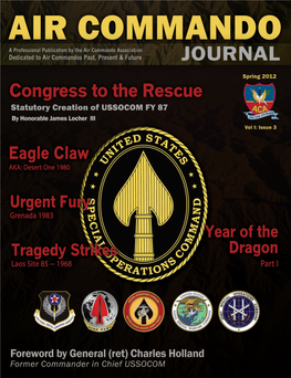 Air Commando JOURNAL Spring 2012 Vol