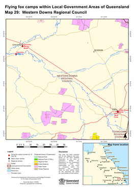 Map 29 — Western Downs Region (PDF, 387KB)