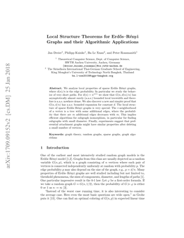 Local Structure Theorems for Erdos Renyi Graphs and Their Algorithmic Application