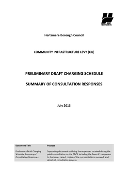 CD14 PDCS Summary of Consultation Responses