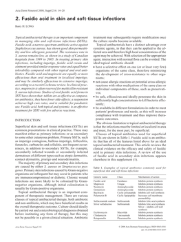 2. Fusidic Acid in Skin and Soft-Tissue Infections