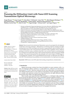 Pursuing the Diffraction Limit with Nano-LED Scanning Transmission Optical Microscopy