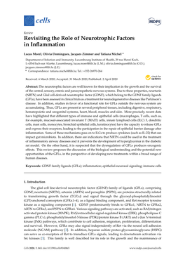 Revisiting the Role of Neurotrophic Factors in Inflammation