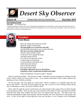 The Desert Sky Observer