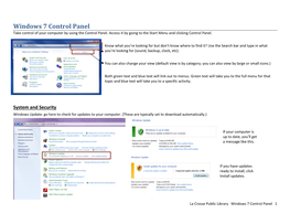 Windows 7 Control Panel Take Control of Your Computer by Using the Control Panel