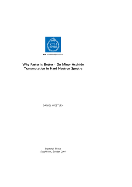 On Minor Actinide Transmutation in Hard Neutron Spectra