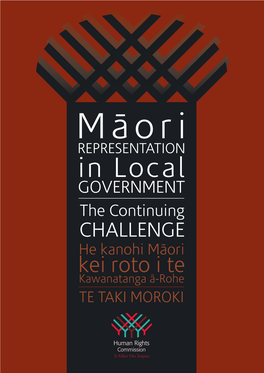 Mäori Representation in Local Government