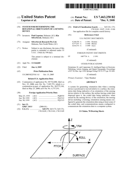 (12) United States Patent (10) Patent No.: US 7463,250 B2 Lapstun Et Al