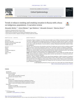 Trends in Tobacco Smoking and Smoking Cessation in Russia with a Focus on Indigenous Populations: a Narrative Review