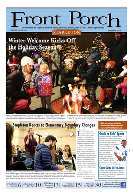 DECEMBER 2013 Winter Welcome Kicks Off the Holiday Season