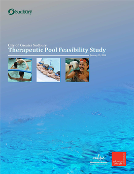 City of Greater Sudbury Therapeutic Pool Feasibility Study