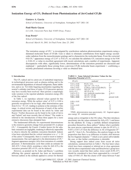 Ionization Energy of CF3 Deduced from Photoionization of Jet-Cooled Cf3br