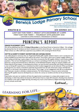 Principal's Report