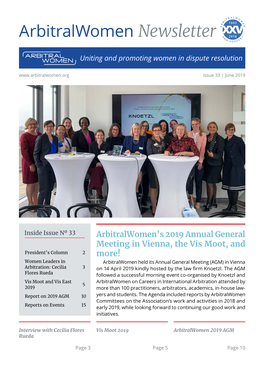 Arbitralwomen Newsletter