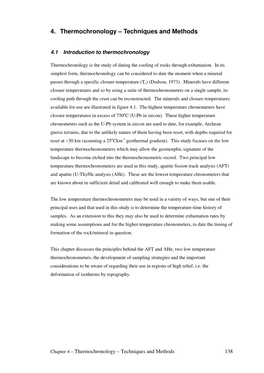 4. Thermochronology – Techniques and Methods