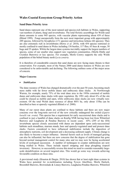 Welsh Sand Dunes Amounts to Some 945 Species, with Vascular Plants Representing About 439 of These (Rhind 1999)
