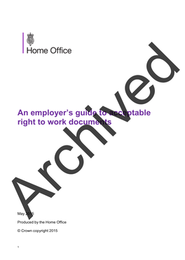 An Employer's Guide to Acceptable Right to Work Documents