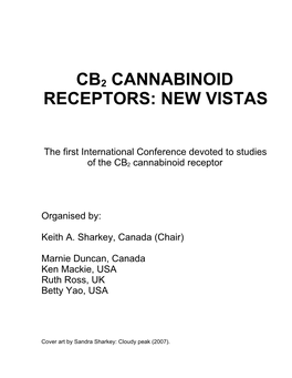 Cb2 Cannabinoid Receptors: New Vistas