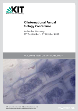 XI International Fungal Biology Conference