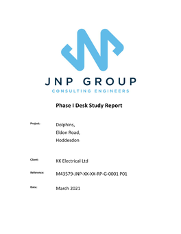 Phase I Desk Study Report