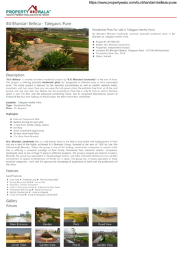 BU Bhandari Belleza - Talegaon, Pune Residential Plots for Sale in Talegaon-Kanhe, Pune