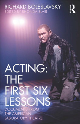 Acting: the First Six Lessons