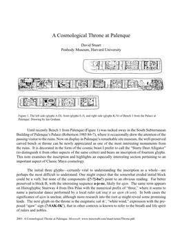 A Cosmological Throne at Palenque