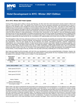 Hotel Development in NYC