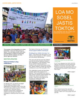LOA MO SOSEL JASTIS TOKTOK July Edition