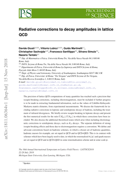 Radiative Corrections to Decay Amplitudes in Lattice QCD