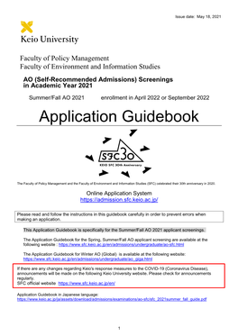 Application Guidebook