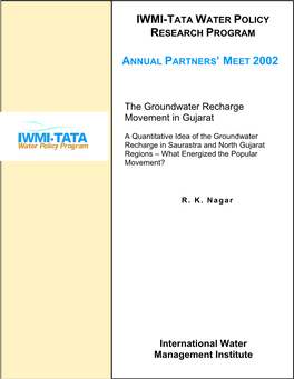 IWMI-Tata Partners' Meet Papers