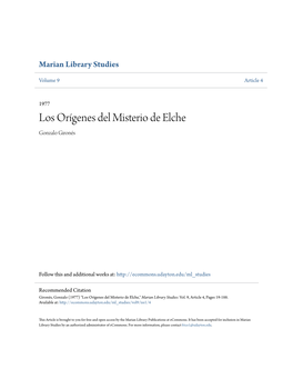 Los Orãłgenes Del Misterio De Elche