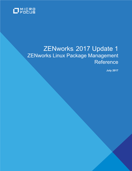 Zenworks Linux Package Management Reference