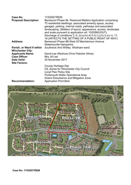 17/02957/REM Proposal Description: Berewood Phase 9B