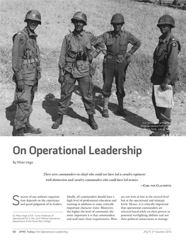 On Operational Leadership