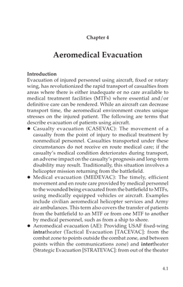 Aeromedical Evacuation