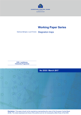 Working Paper Series