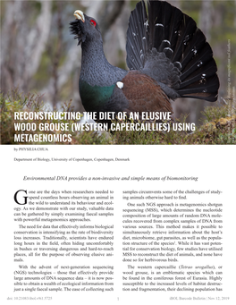 Reconstructing the Diet of an Elusive Wood Grouse (Western Capercaillies) Using